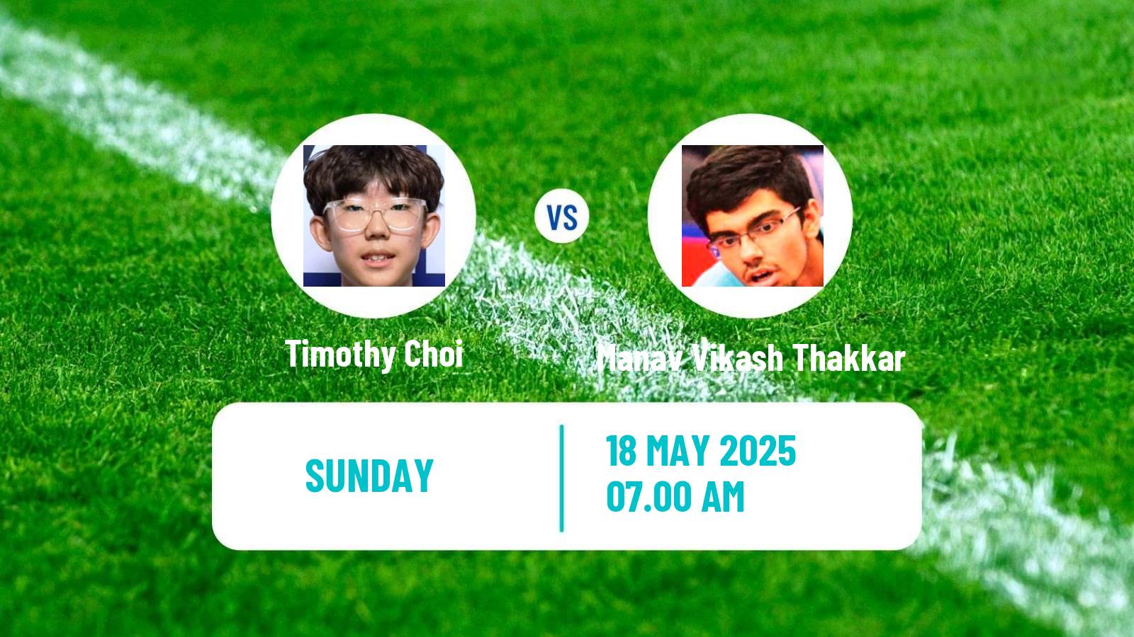 Table tennis World Championships Men Timothy Choi - Manav Vikash Thakkar