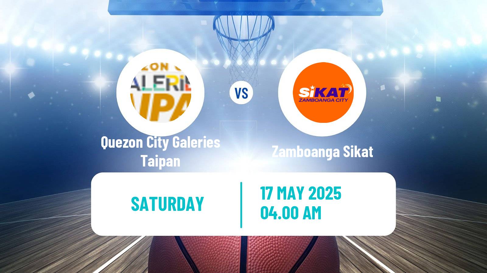 Basketball Philippines MBPL  Quezon City Galeries Taipan - Zamboanga Sikat