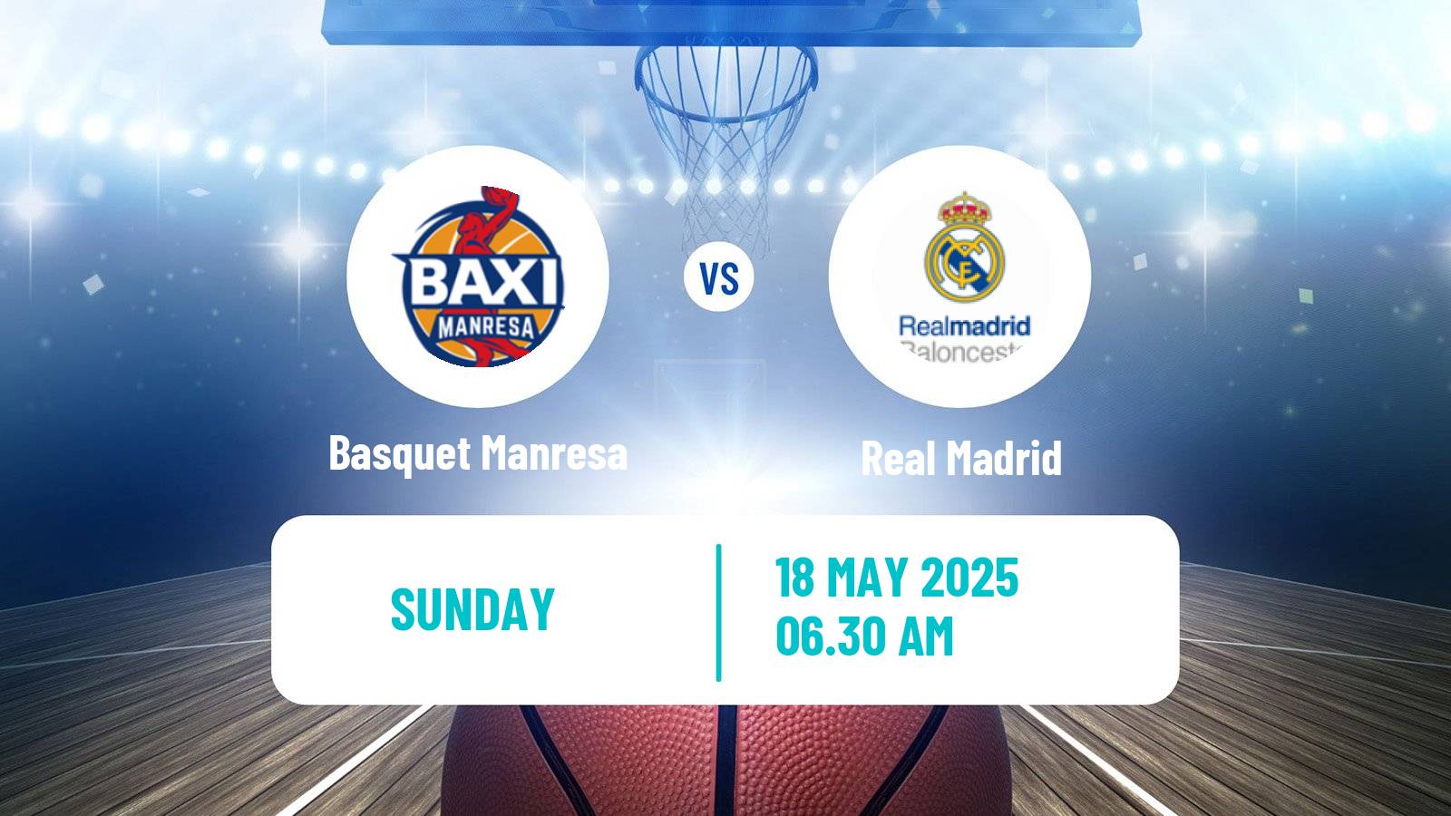Basketball Spanish ACB League Basquet Manresa - Real Madrid