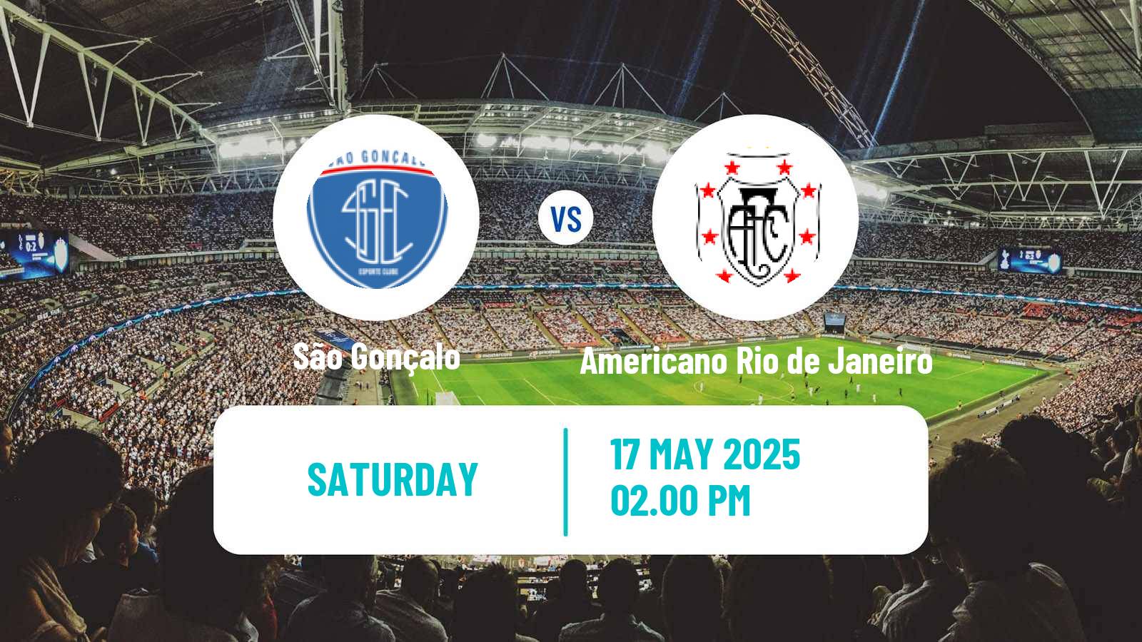 Soccer Brazilian Campeonato Carioca 2 São Gonçalo - Americano Rio de Janeiro