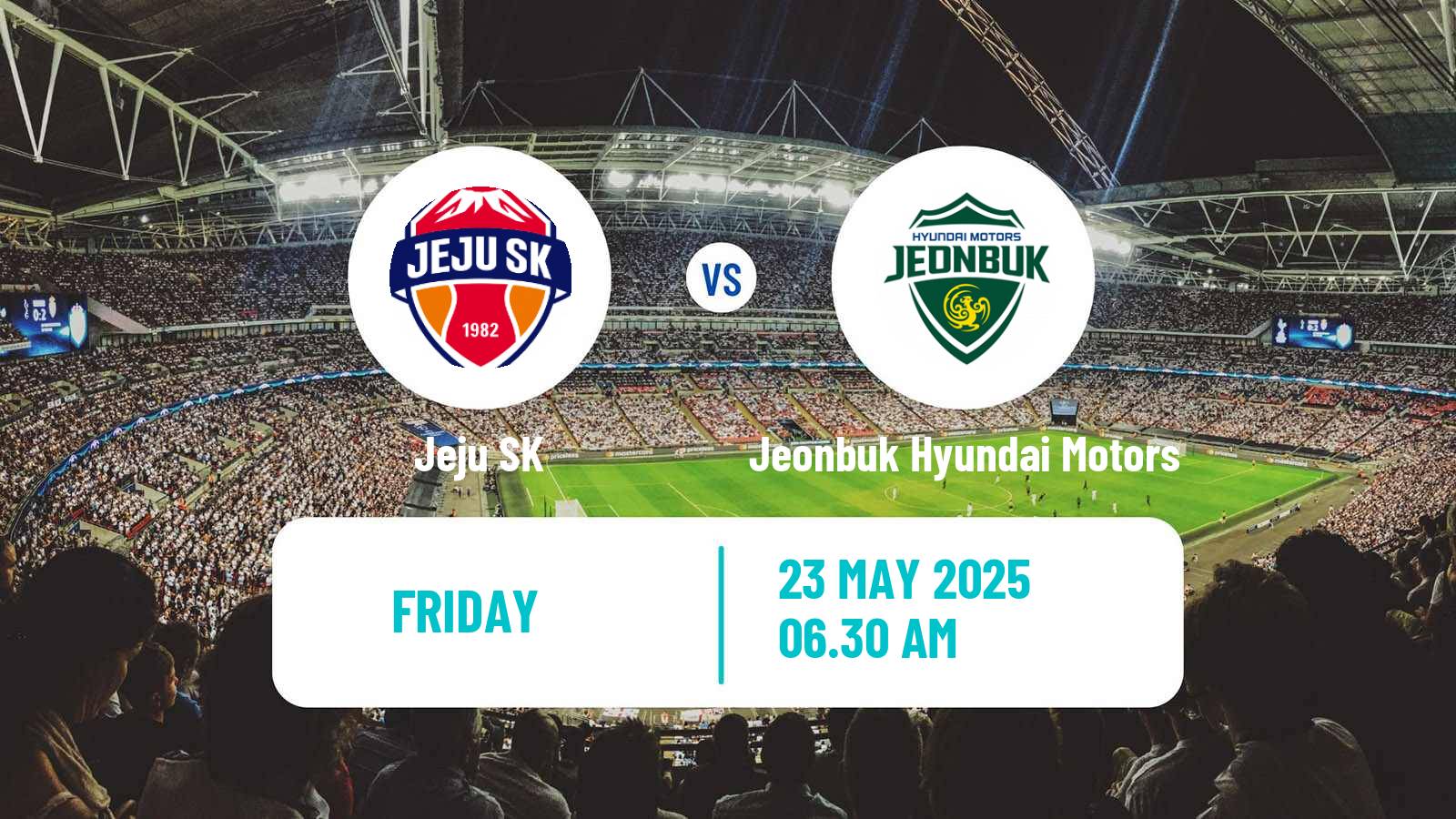 Soccer South Korean K-League 1 Jeju - Jeonbuk Hyundai Motors