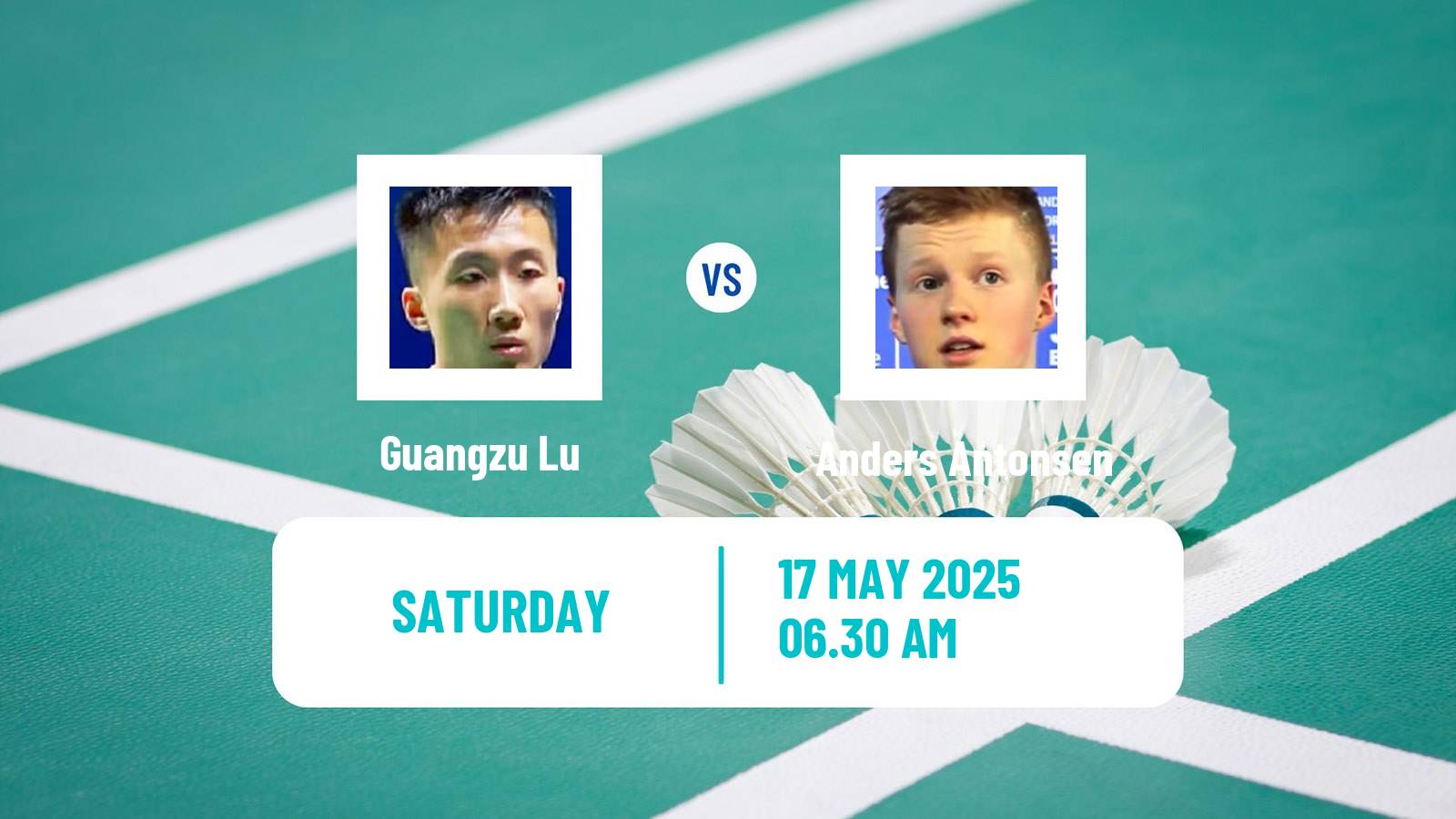 Badminton BWF World Tour Thailand Open Men Guangzu Lu - Anders Antonsen