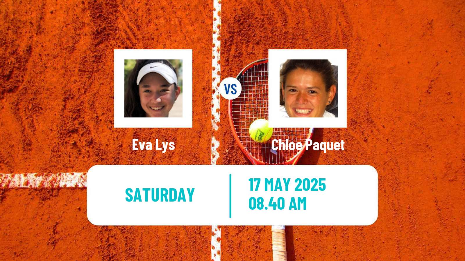 Tennis WTA Strasbourg Eva Lys - Chloe Paquet
