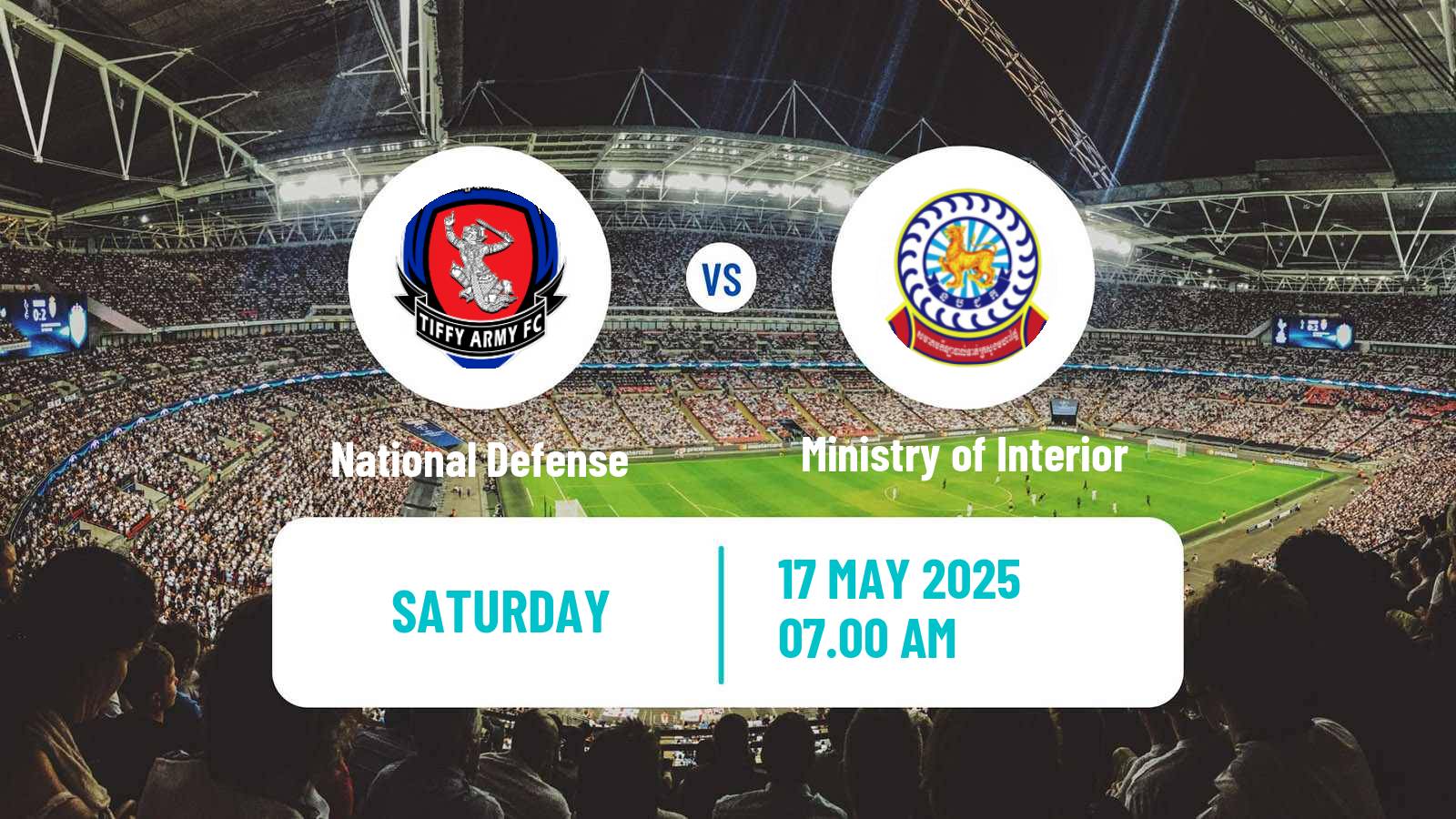Soccer Cambodian CPL National Defense - Ministry of Interior