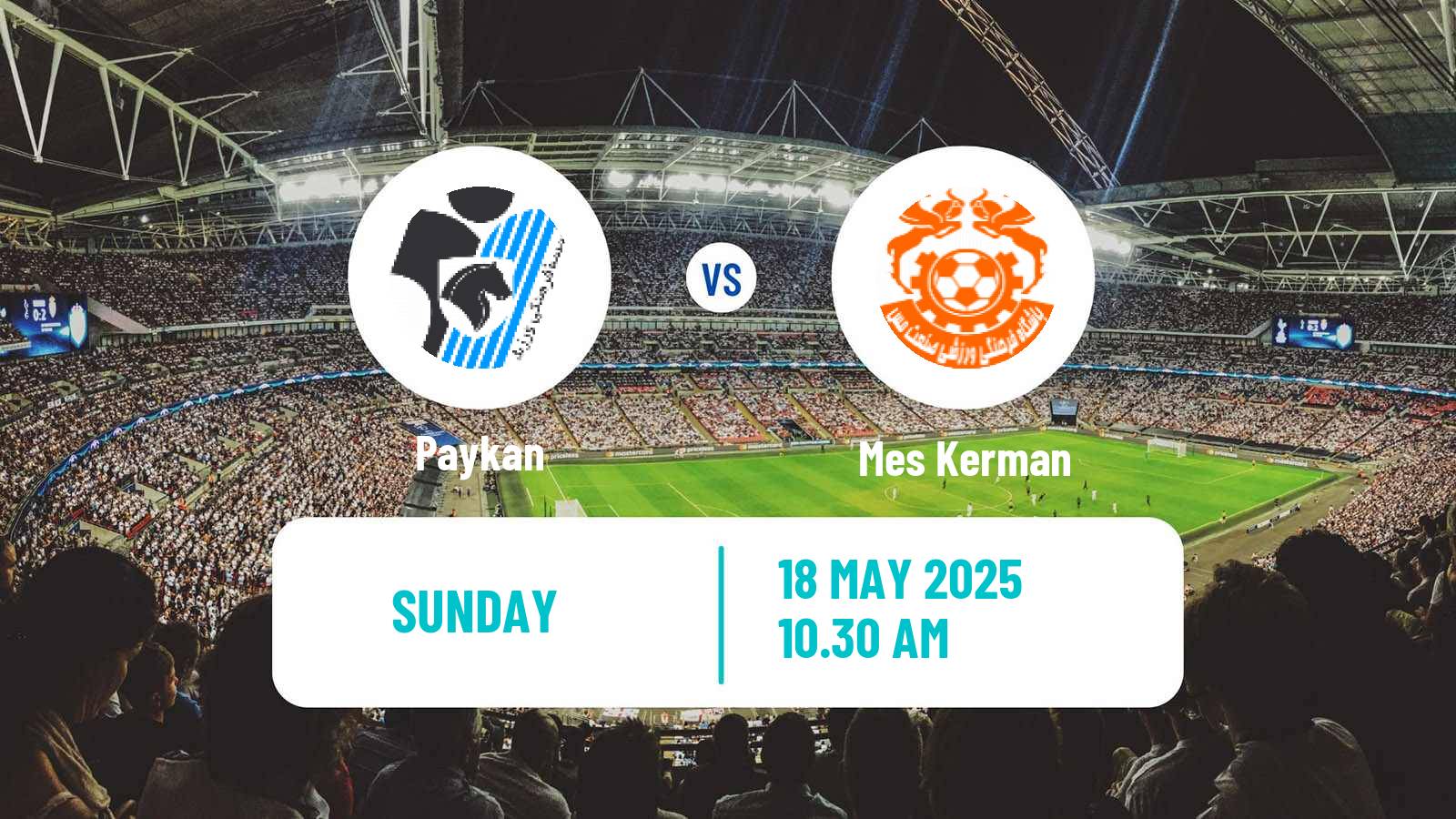 Soccer Iran Division 1 Paykan - Mes Kerman