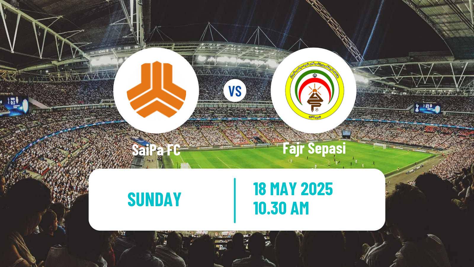 Soccer Iran Division 1 SaiPa - Fajr Sepasi