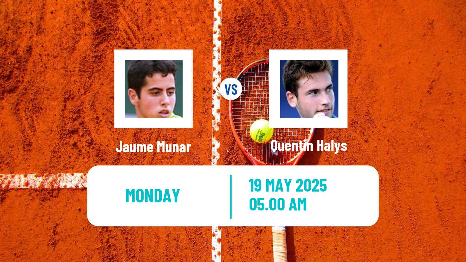 Tennis ATP Geneva Jaume Munar - Quentin Halys