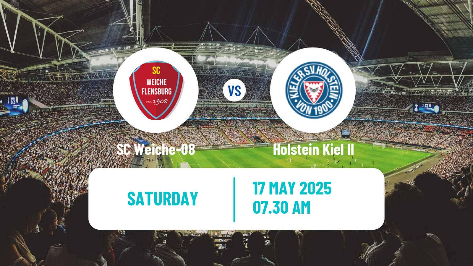 Soccer German Regionalliga North SC Weiche-08 - Holstein Kiel II