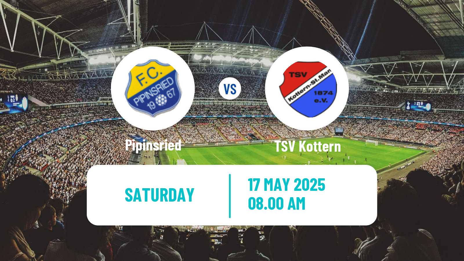 Soccer German Oberliga Bayern Süd Pipinsried - TSV Kottern