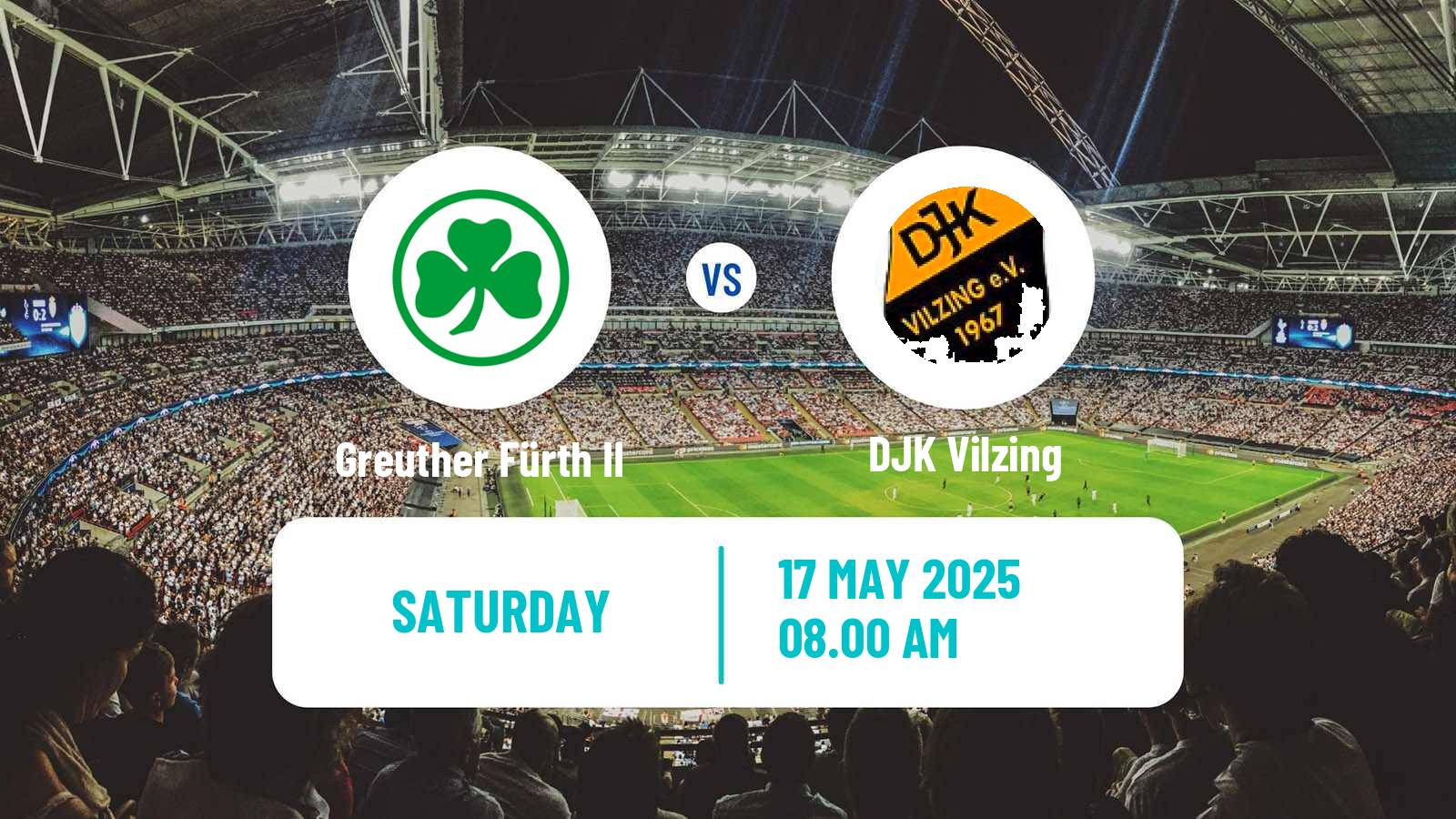 Soccer German Regionalliga Bayern Greuther Fürth II - Vilzing