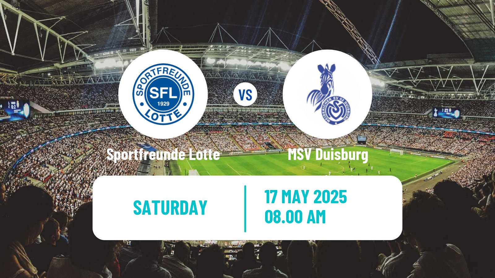 Soccer German Regionalliga West Sportfreunde Lotte - Duisburg