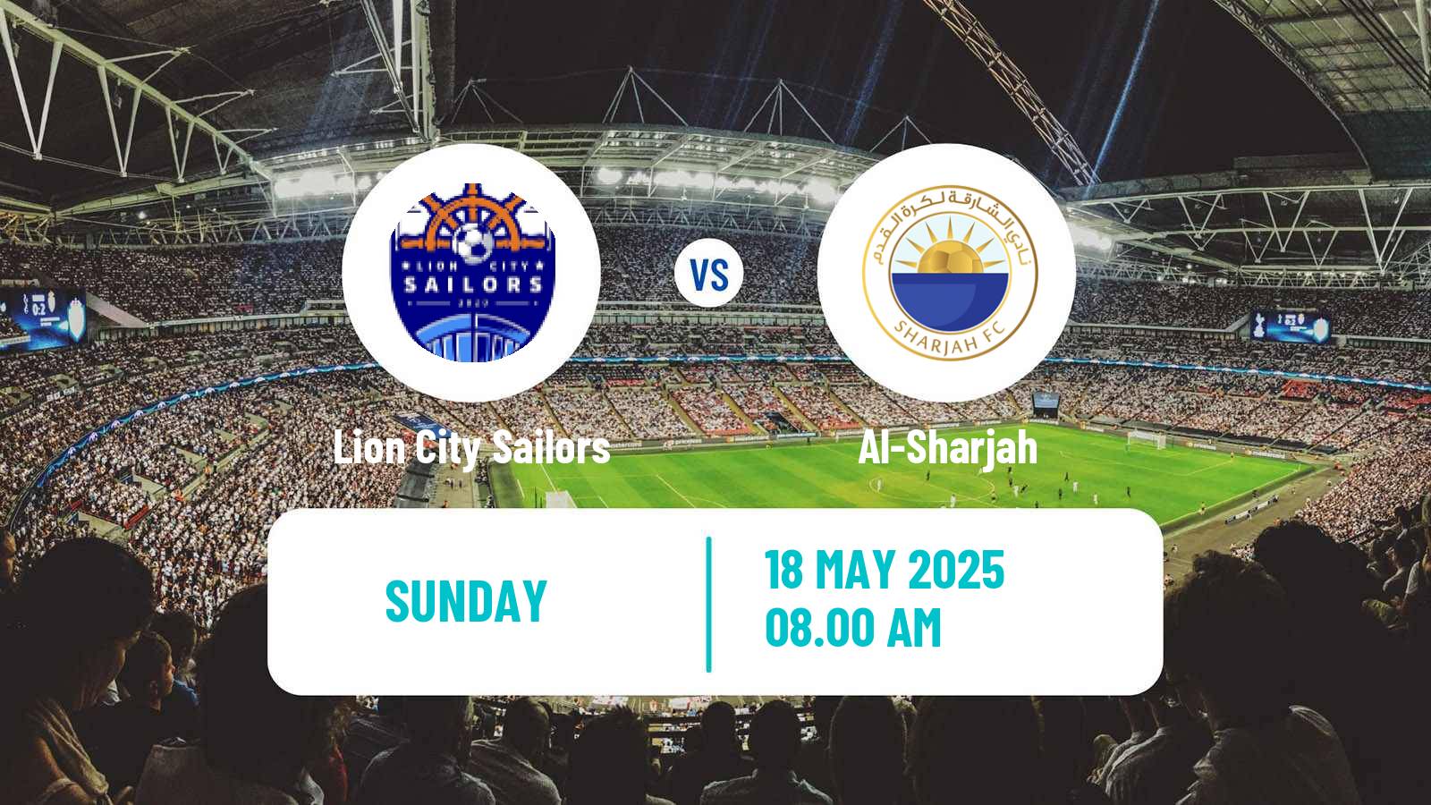 Soccer AFC Champions League 2 Lion City Sailors - Al-Sharjah