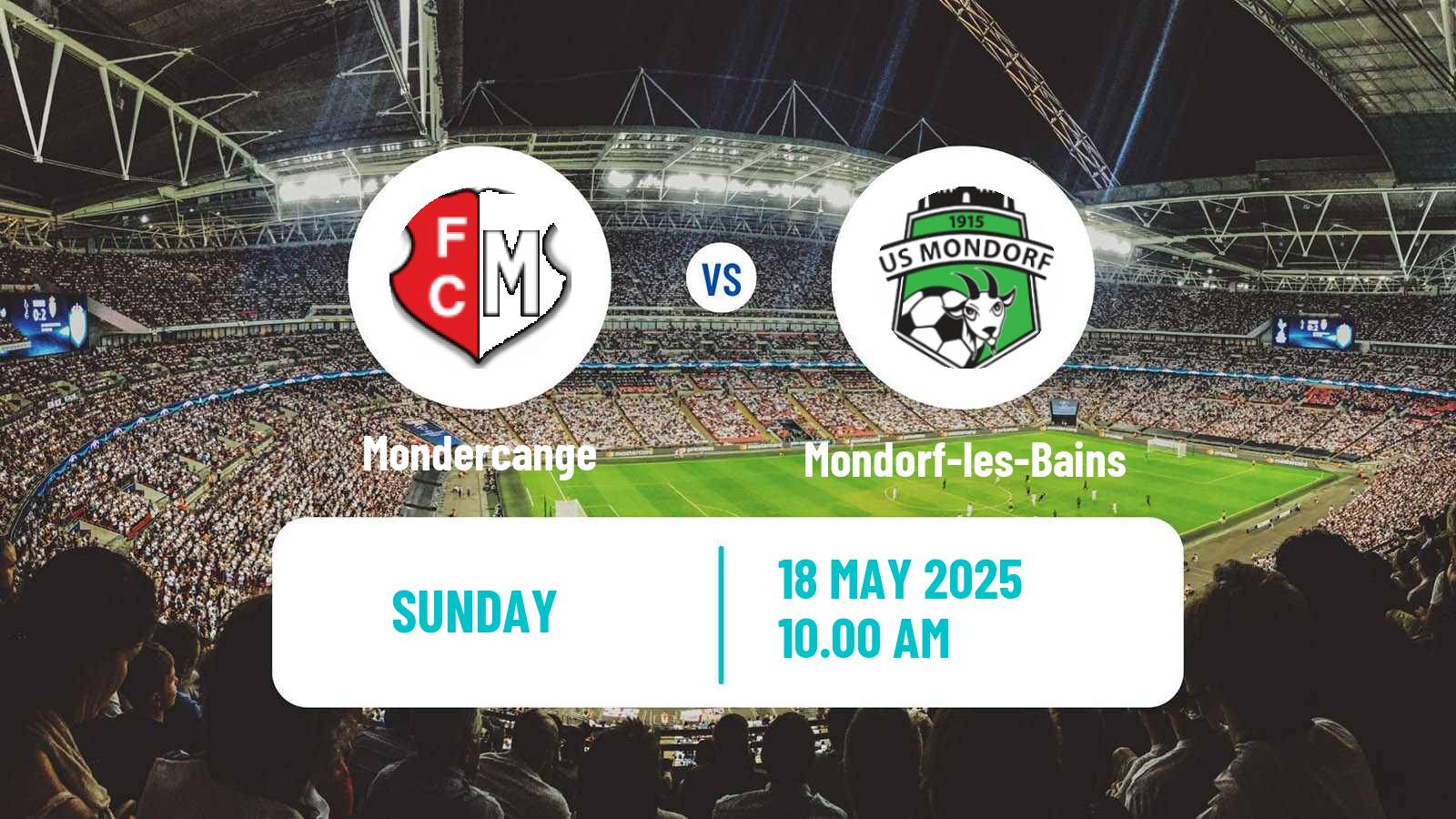 Soccer Luxembourg National Division Mondercange - Mondorf-les-Bains