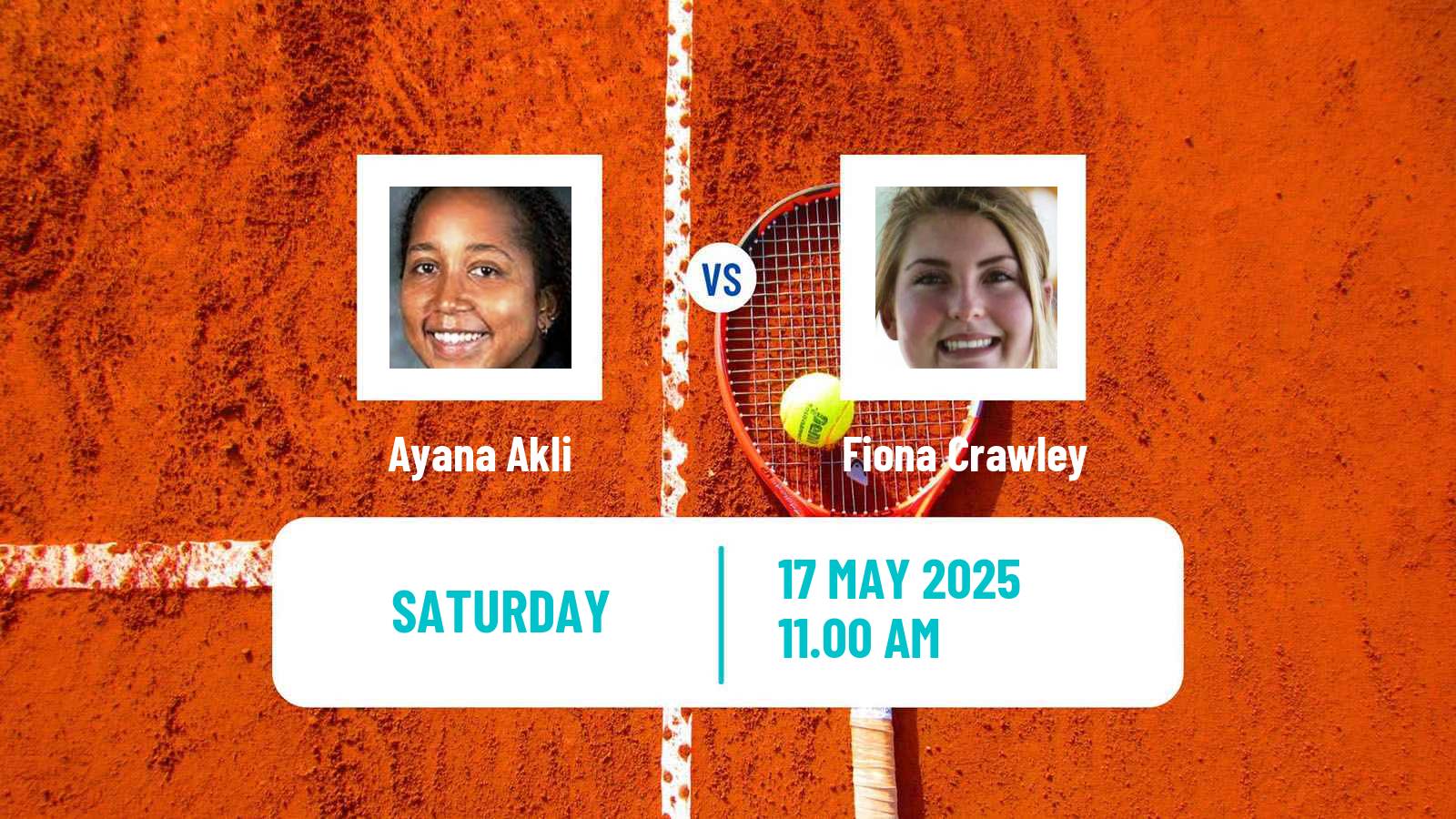 Tennis ITF W35 Bethany Beach De Women Ayana Akli - Fiona Crawley