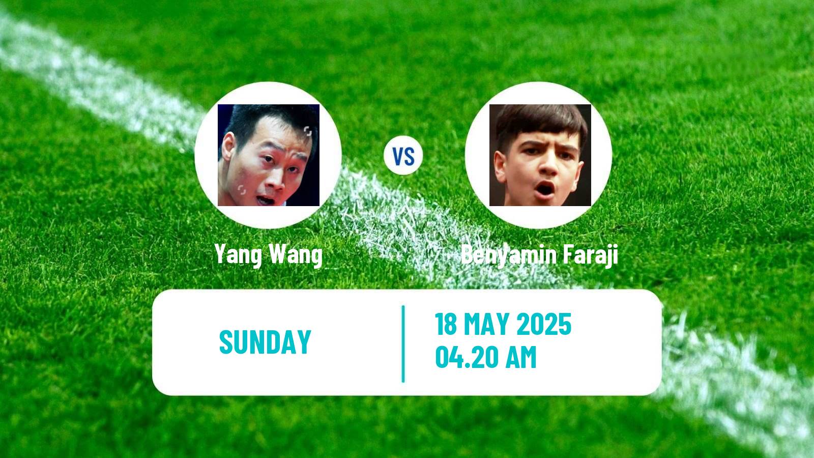Table tennis World Championships Men Yang Wang - Benyamin Faraji