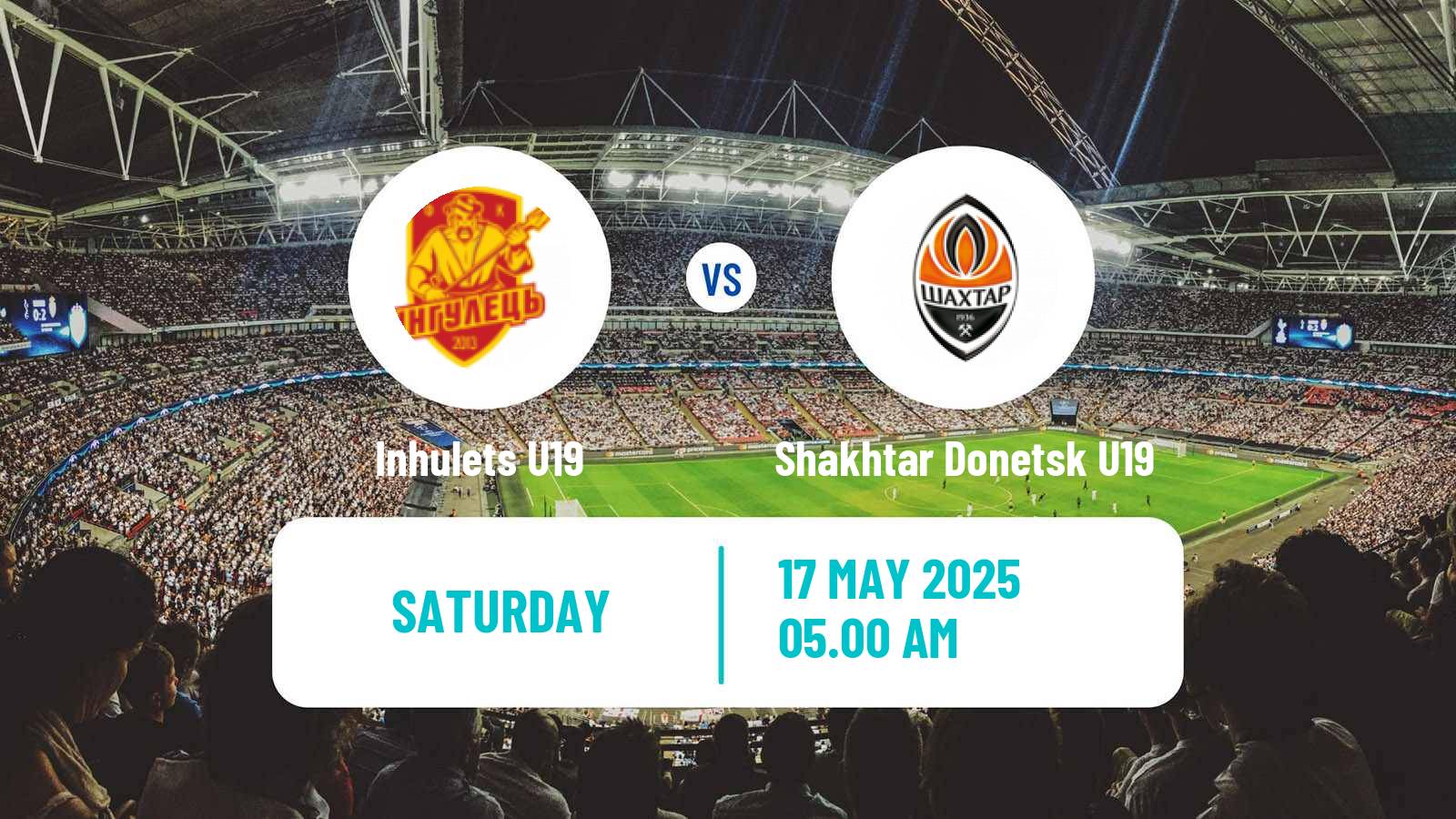 Soccer Ukrainian U19 League Inhulets U19 - Shakhtar Donetsk U19