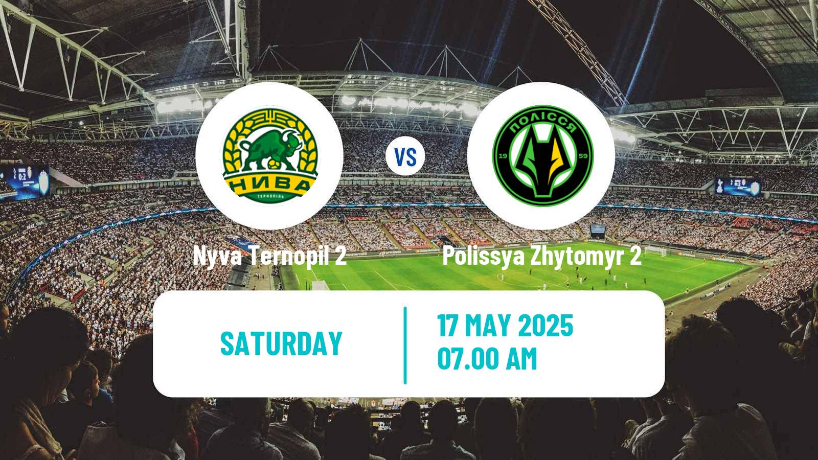 Soccer Ukrainian Druha Liga Nyva Ternopil 2 - Polissya Zhytomyr 2