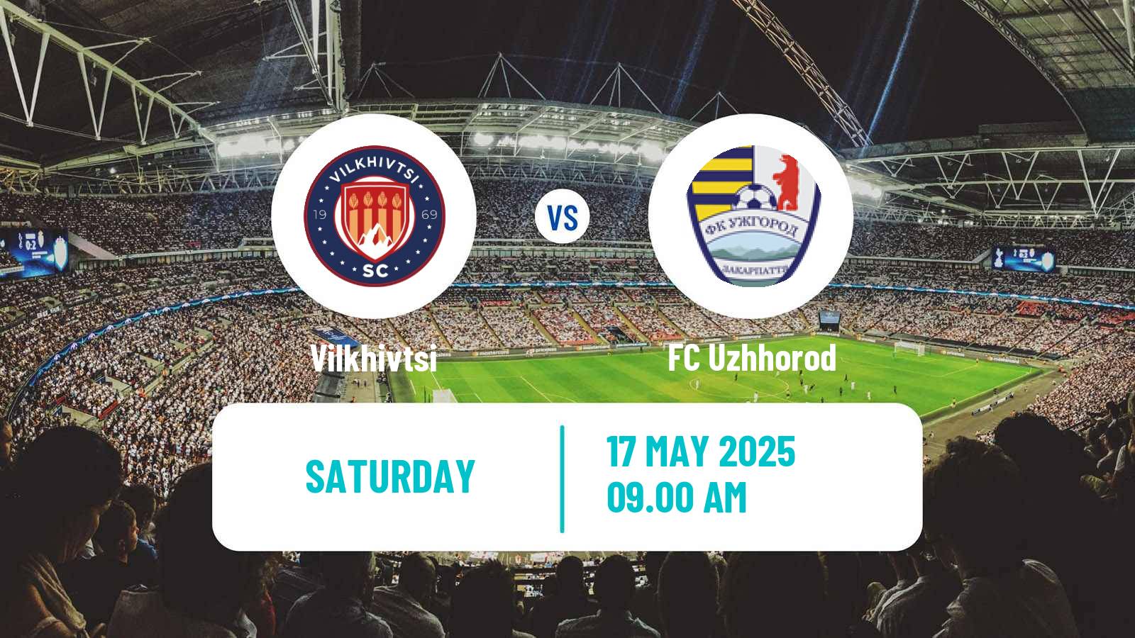 Soccer Ukrainian Druha Liga Vilkhivtsi - Uzhhorod