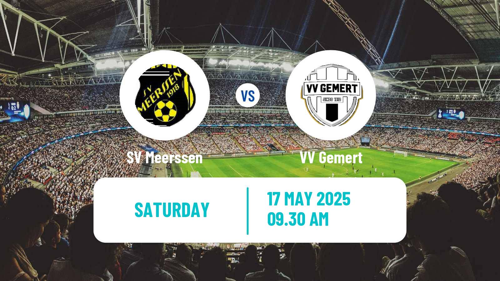 Soccer Dutch Derde Divisie Meerssen - Gemert