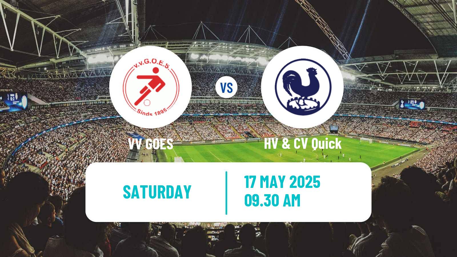Soccer Dutch Derde Divisie GOES - HV & CV Quick