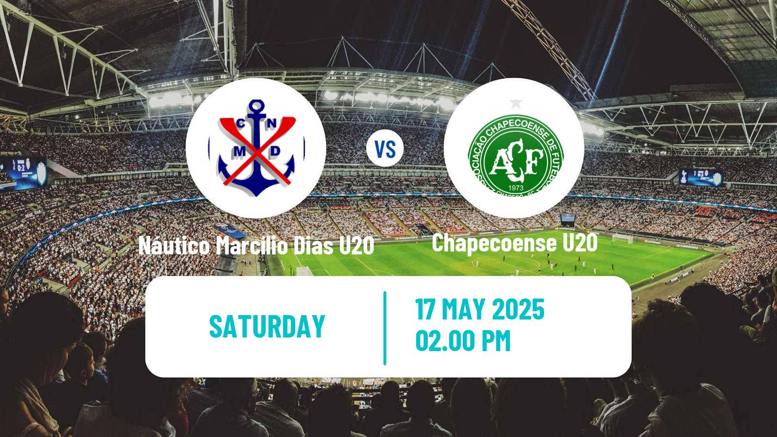 Soccer Brazilian Catarinense U20 Náutico Marcílio Dias U20 - Chapecoense U20