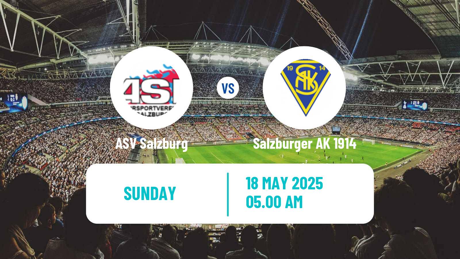 Soccer Austrian Landesliga Salzburg ASV Salzburg - Salzburger AK 1914