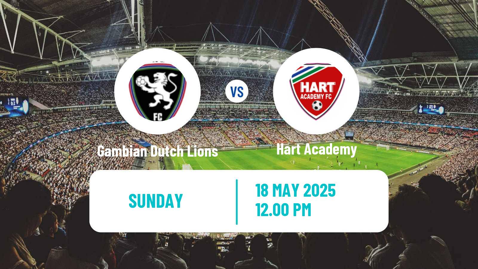 Soccer Gambian GFA League Gambian Dutch Lions - Hart Academy