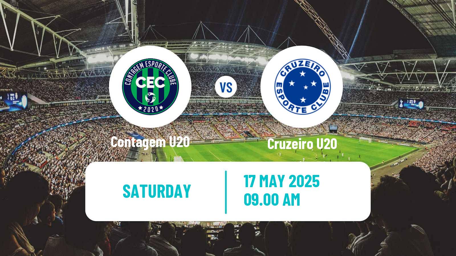 Soccer Brazilian Mineiro U20 Contagem U20 - Cruzeiro U20
