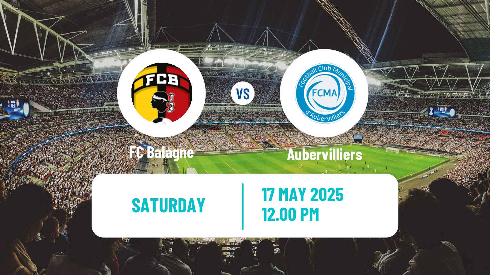 Soccer French National 2 - Group C Balagne - Aubervilliers