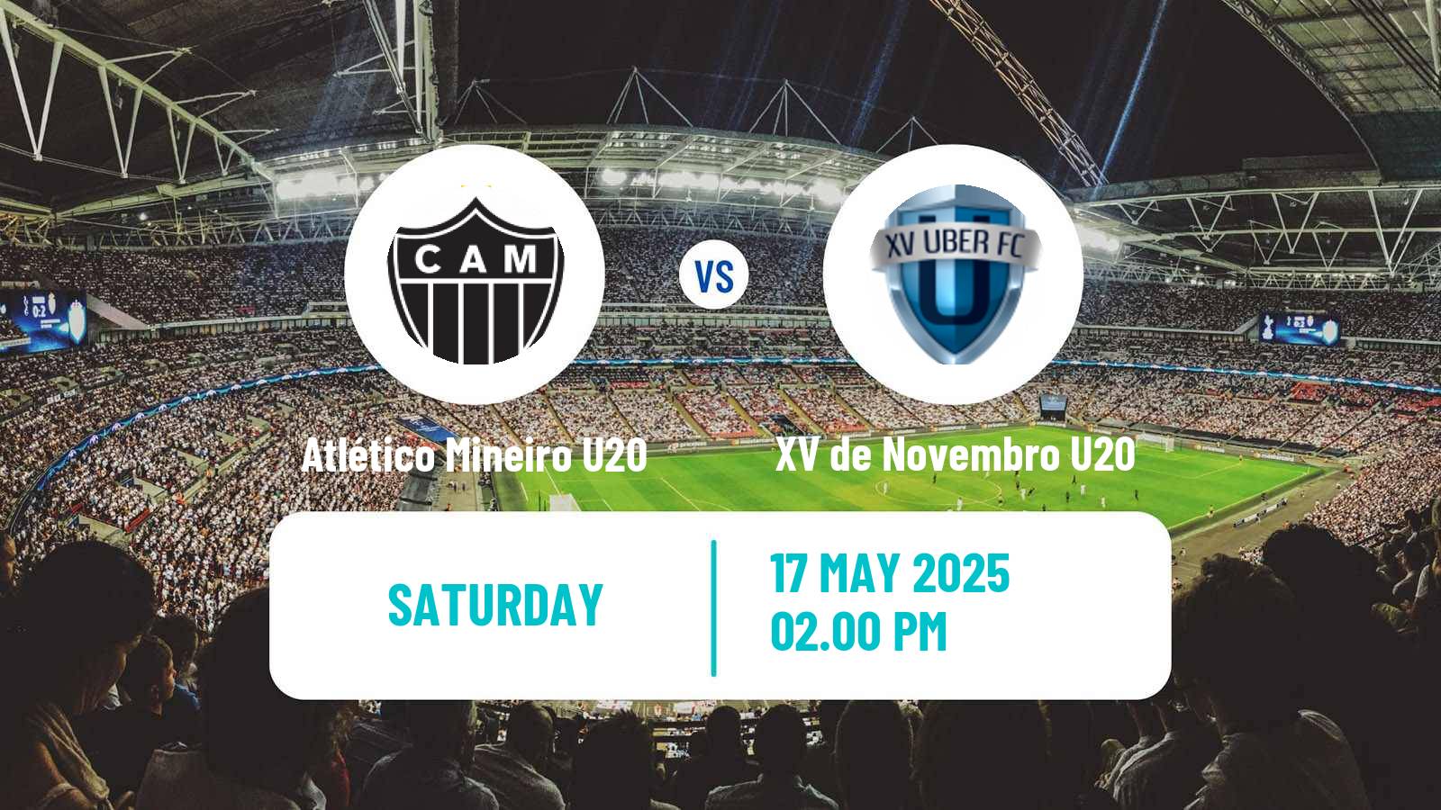 Soccer Brazilian Mineiro U20 Atlético Mineiro U20 - XV de Novembro U20