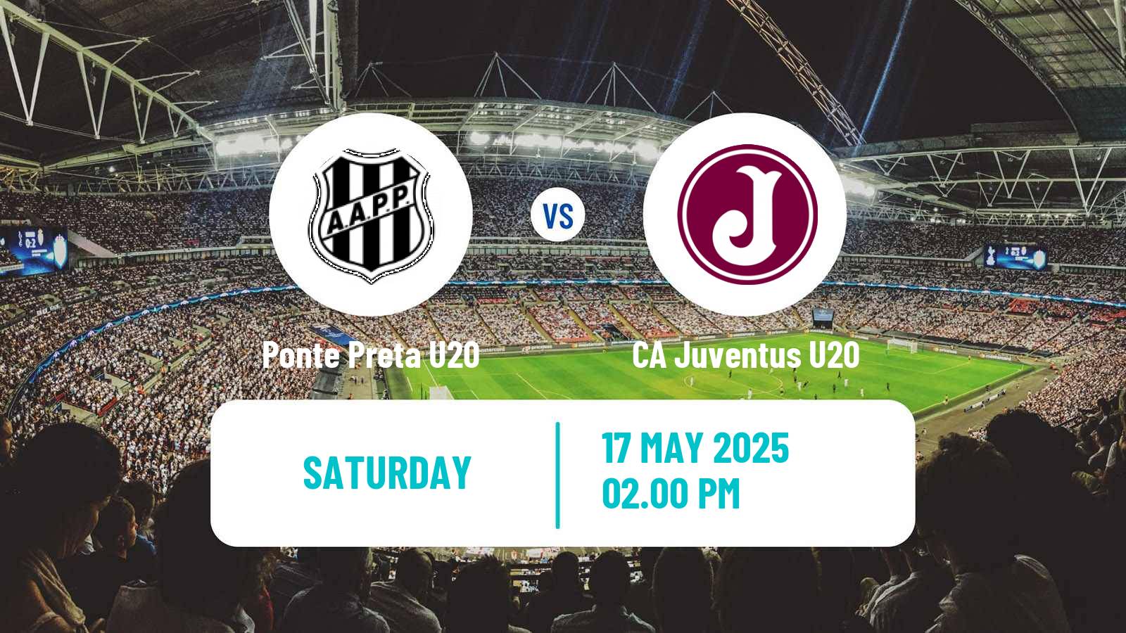 Soccer Brazilian Paulista U20 Ponte Preta U20 - CA Juventus U20