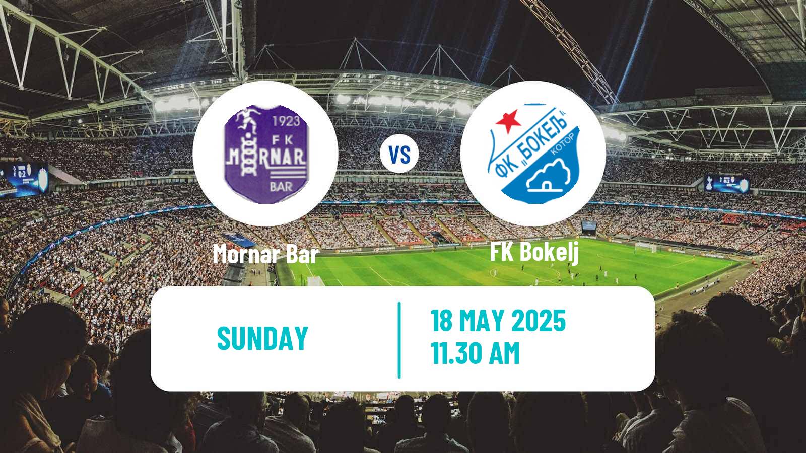 Soccer Montenegrin First League Mornar Bar - Bokelj