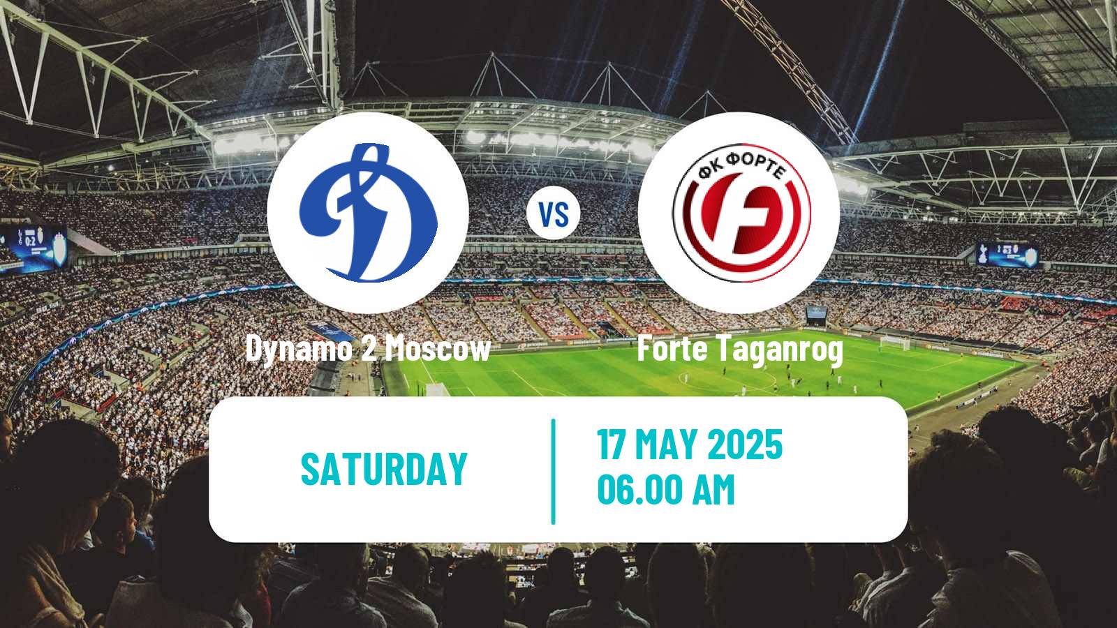 Soccer Russian FNL 2 Division A Silver Dynamo 2 Moscow - Forte Taganrog