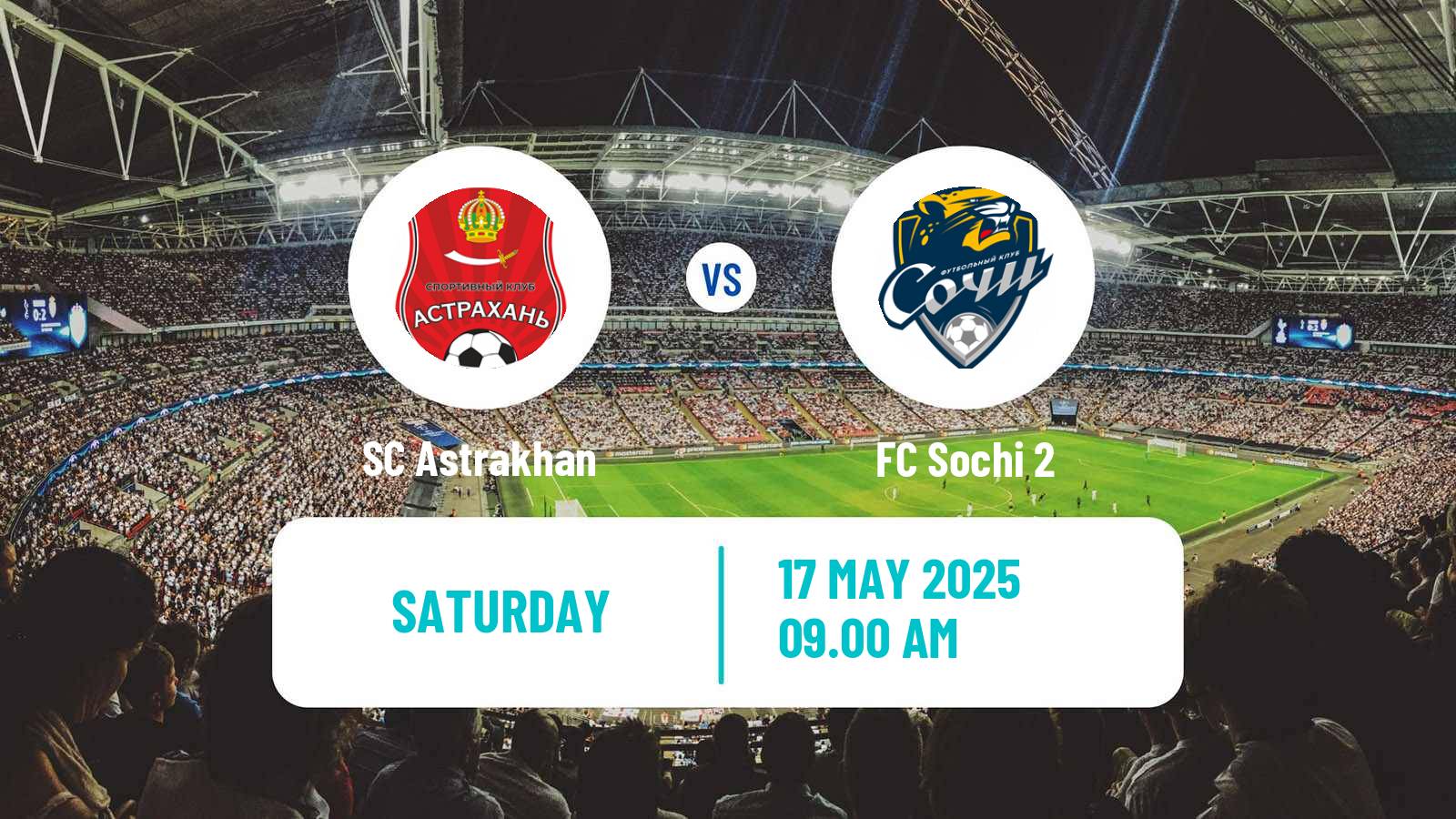 Soccer FNL 2 Division B Group 1 Astrakhan - Sochi 2