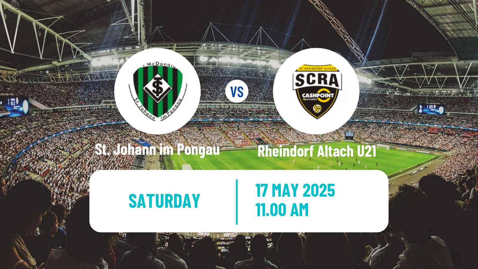 Soccer Austrian Regionalliga West St. Johann im Pongau - Rheindorf Altach U21
