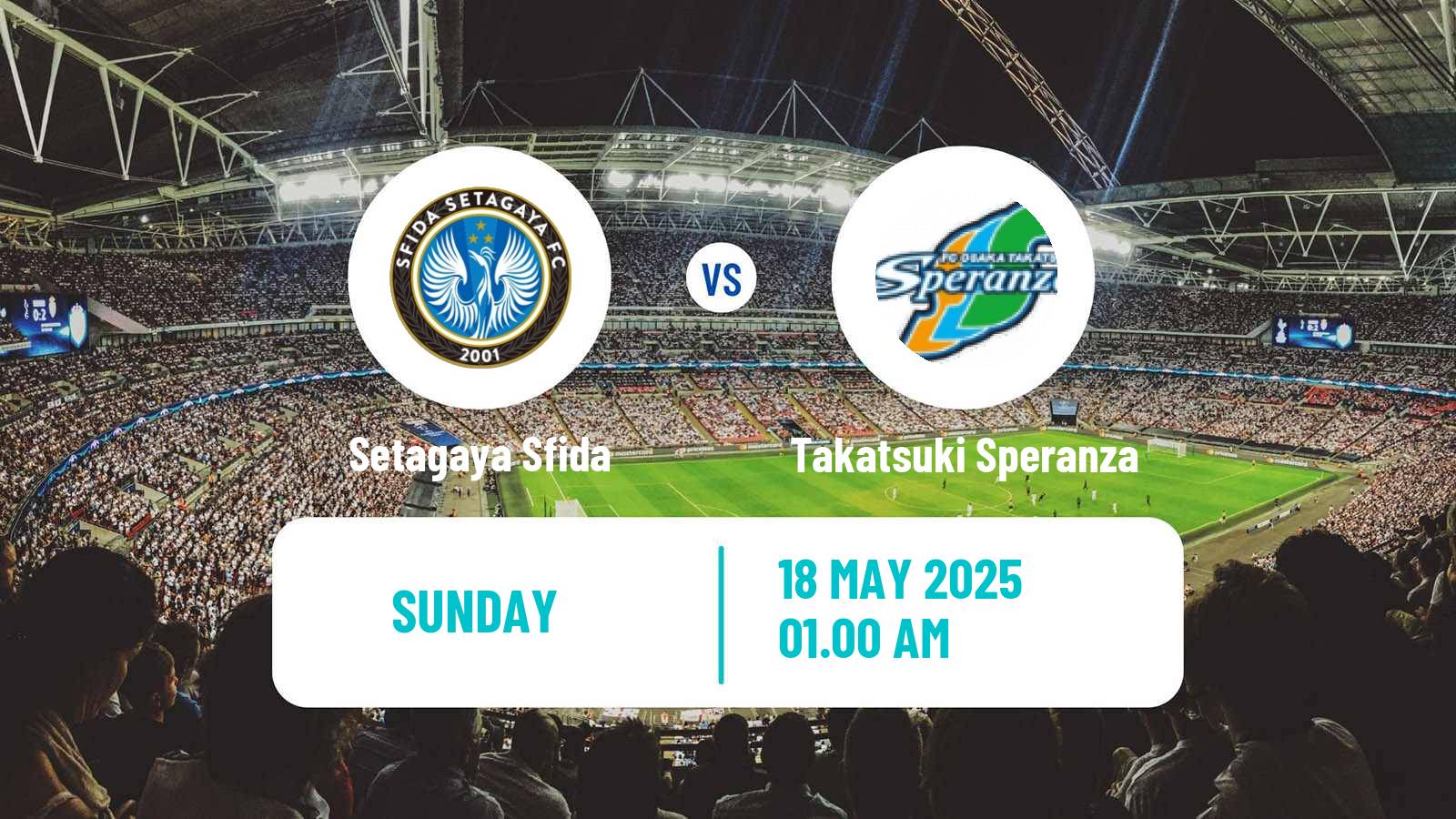 Soccer Japan Nadeshiko League Women Setagaya Sfida - Takatsuki Speranza
