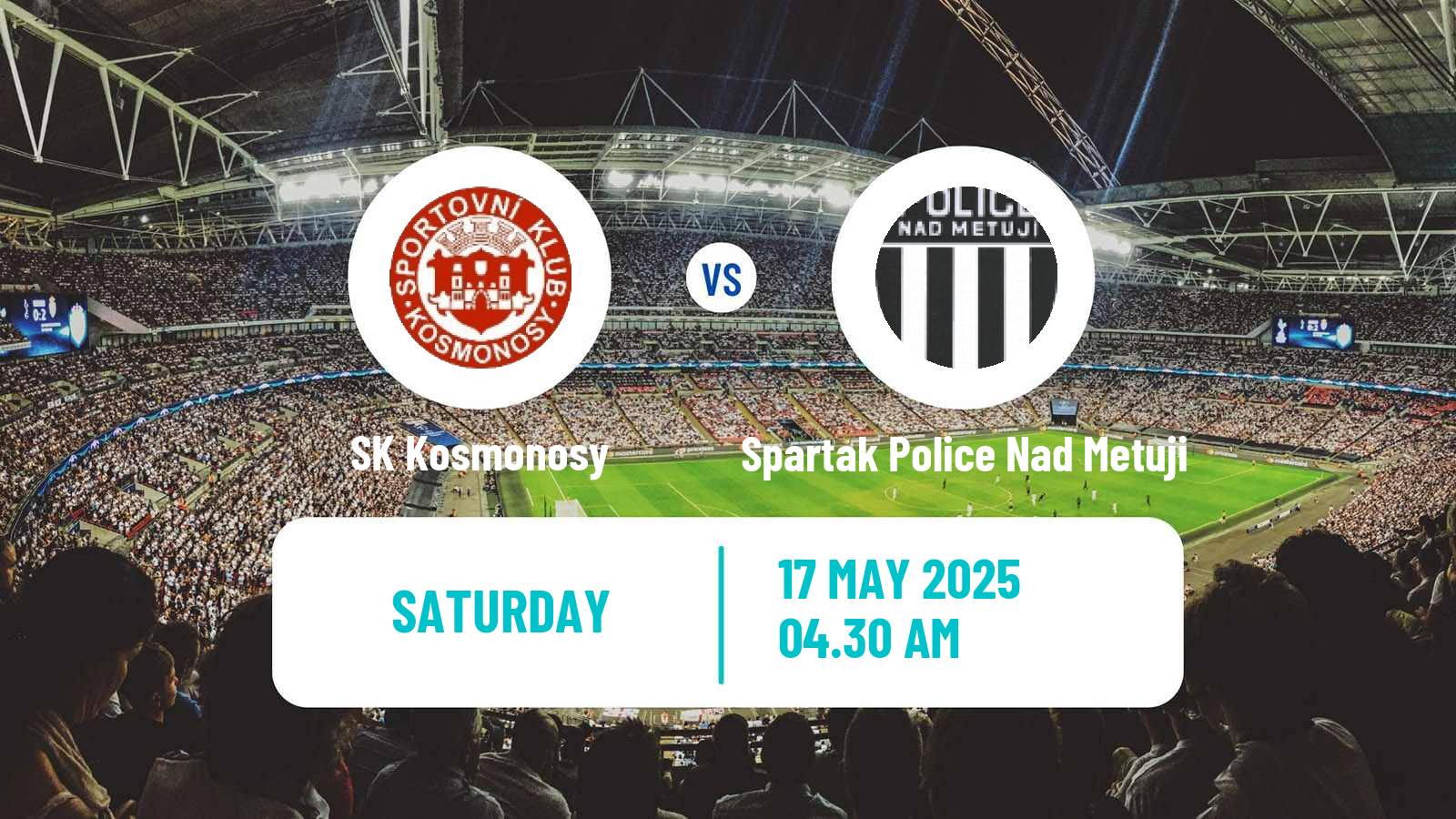 Soccer Czech Division C Kosmonosy - Spartak Police Nad Metuji