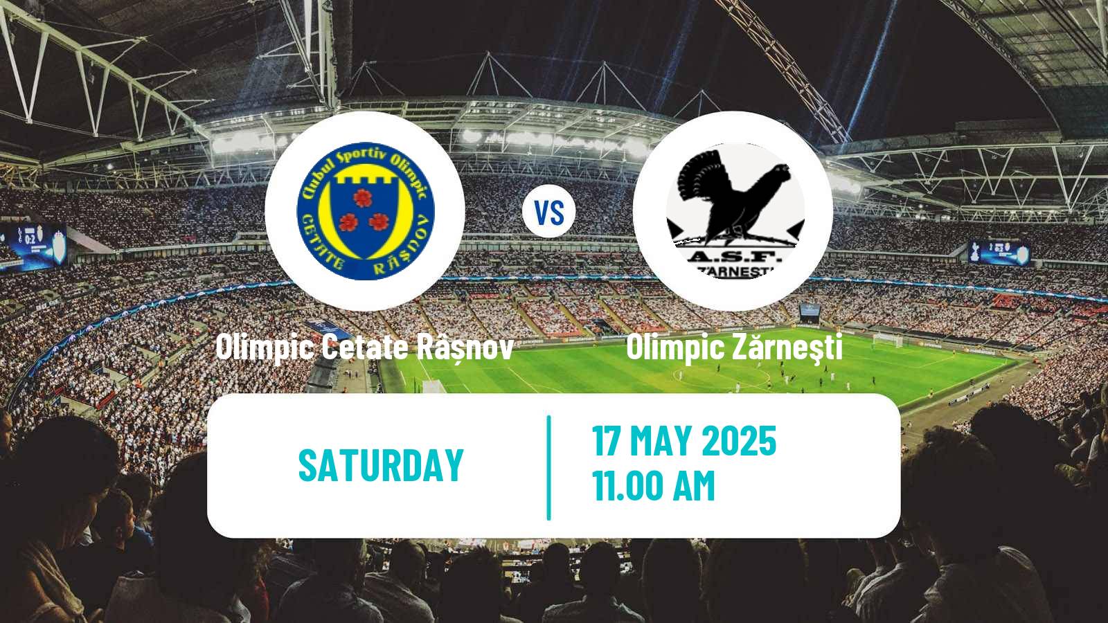 Soccer Romanian Liga 3 - Seria 6 Olimpic Cetate Râșnov - Olimpic Zărneşti