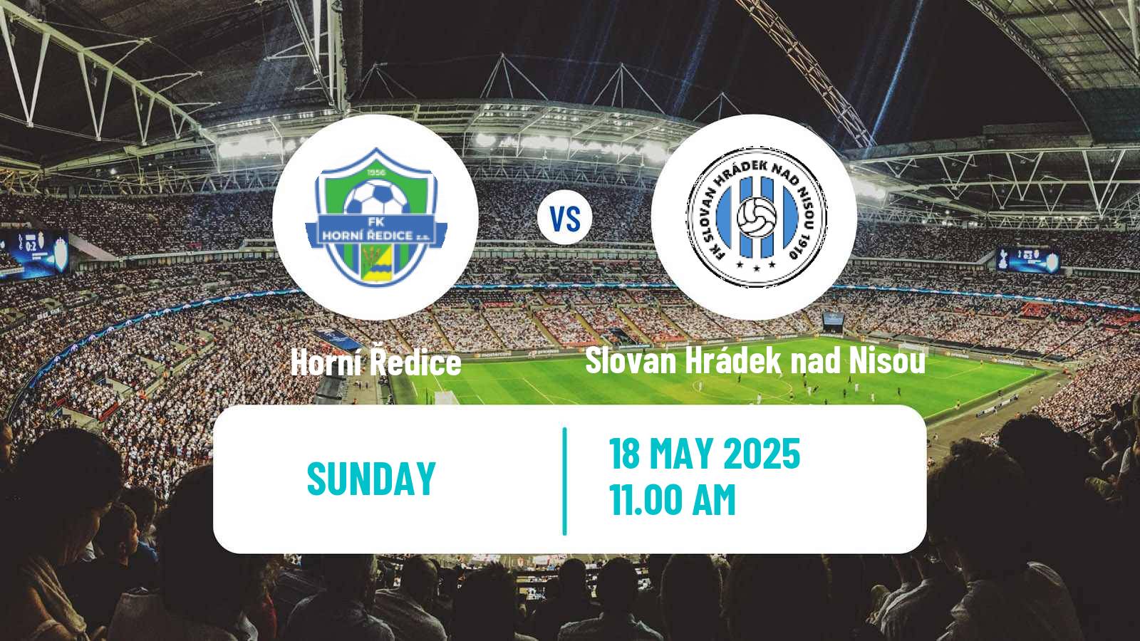 Soccer Czech Division C Horní Ředice - Slovan Hrádek nad Nisou