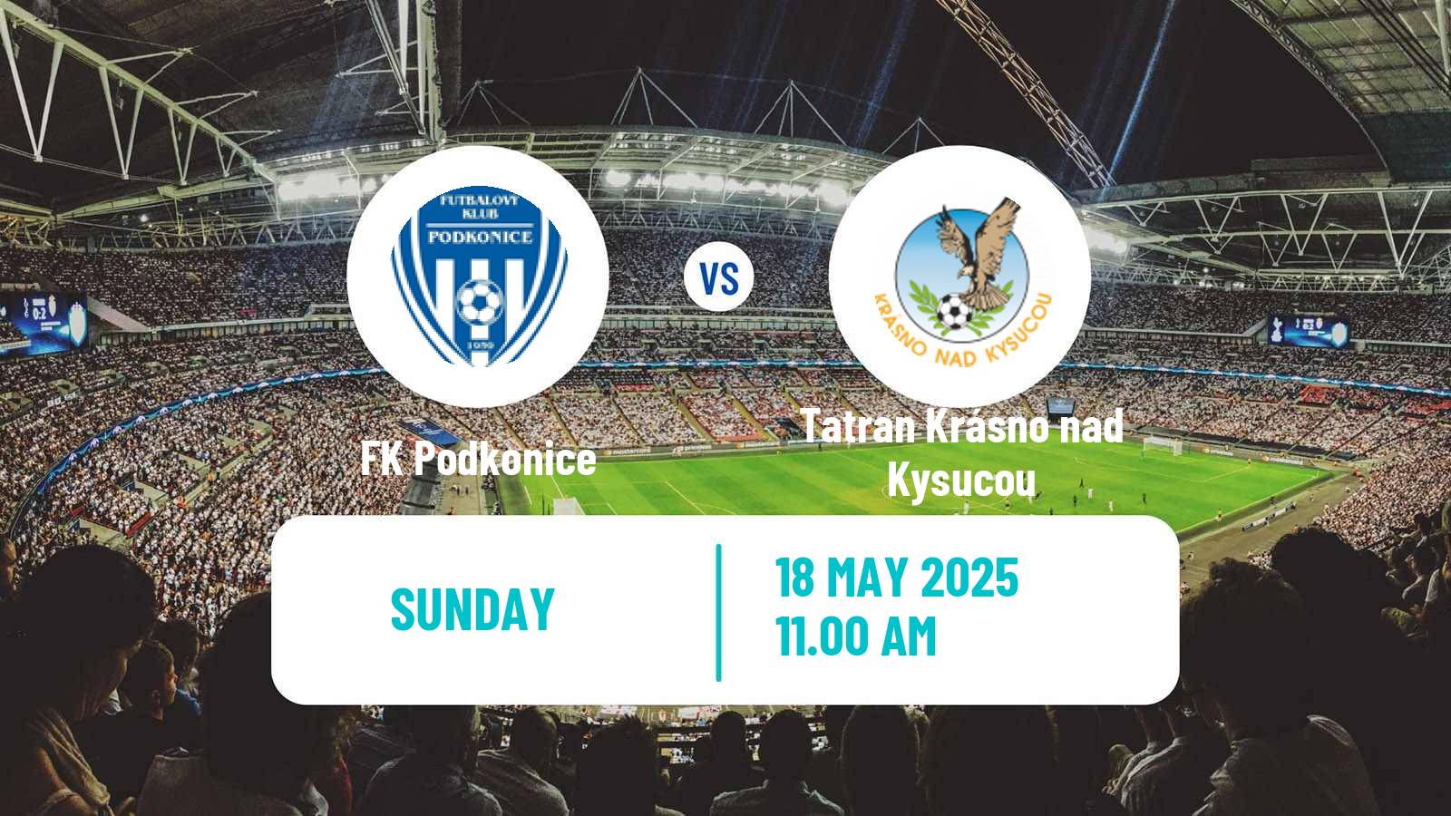 Soccer Slovak 3 Liga West Podkonice - Tatran Krásno nad Kysucou
