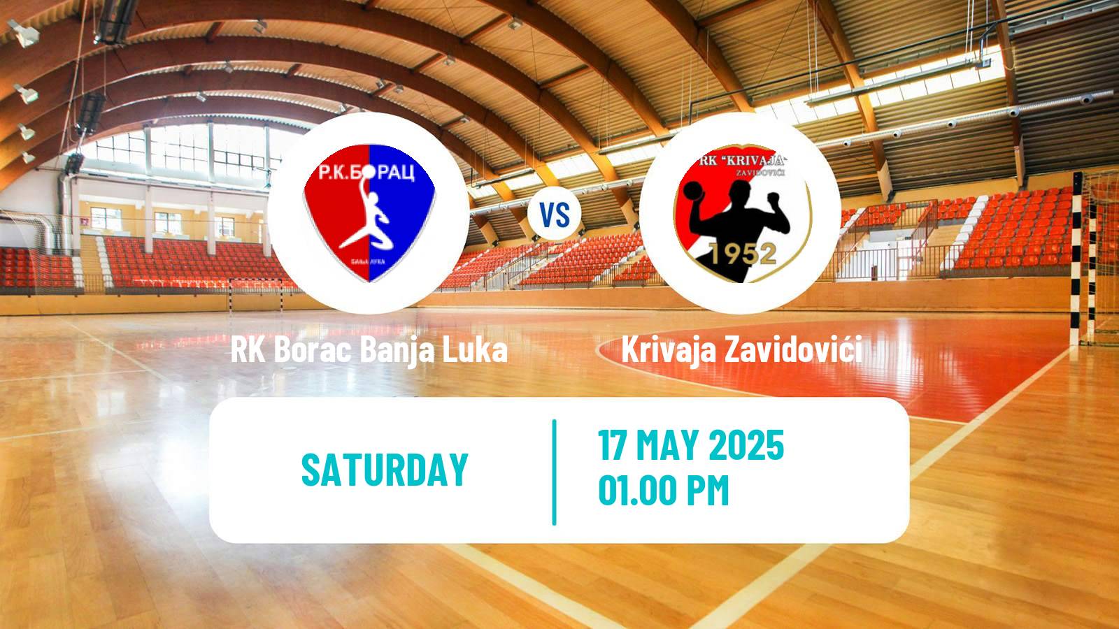Handball Bosnian Premijer Liga Handball RK Borac Banja Luka - Krivaja Zavidovići