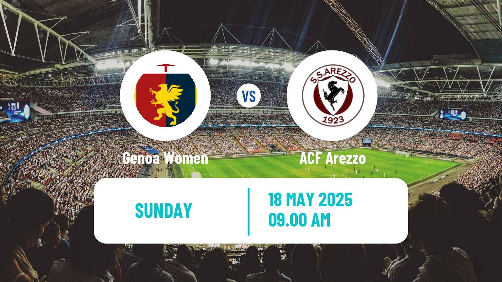 Soccer Italian Serie B Women Genoa - Arezzo