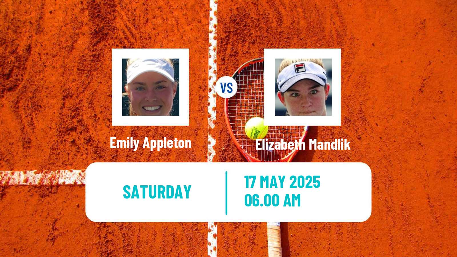Tennis WTA Rabat Emily Appleton - Elizabeth Mandlik