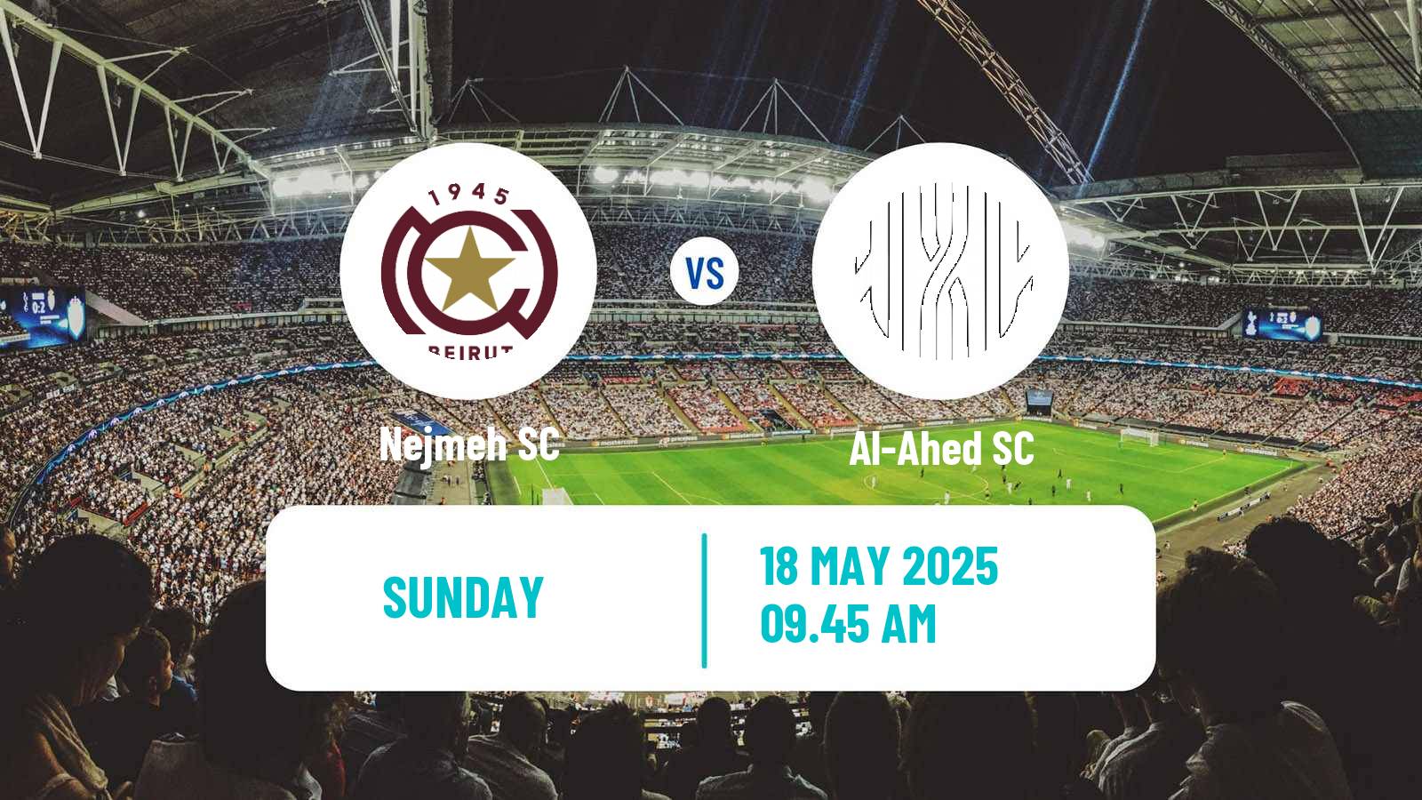 Soccer Lebanese Premier League Nejmeh - Al-Ahed
