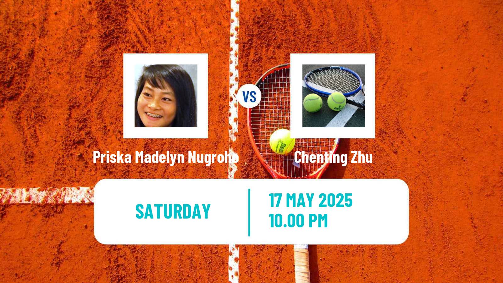 Tennis ITF W15 Maanshan 3 Women Priska Madelyn Nugroho - Chenting Zhu