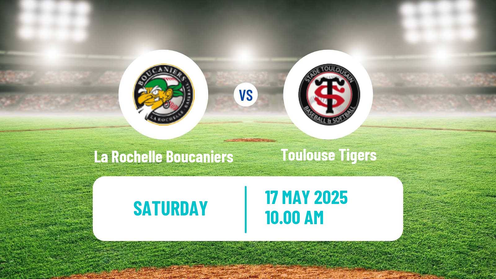 Baseball French Division 1 Baseball La Rochelle Boucaniers - Toulouse Tigers