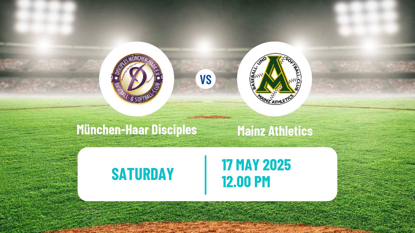 Baseball German Bundesliga South Baseball München-Haar Disciples - Mainz Athletics