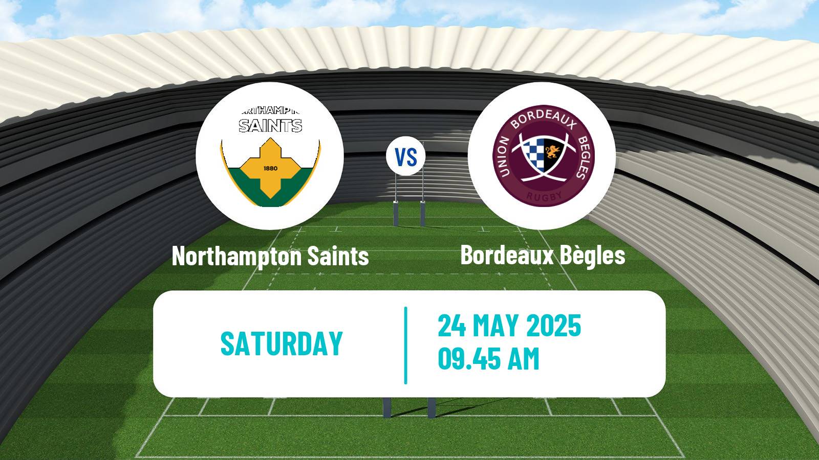 Rugby union European Rugby Champions Cup Northampton Saints - Bordeaux Bègles