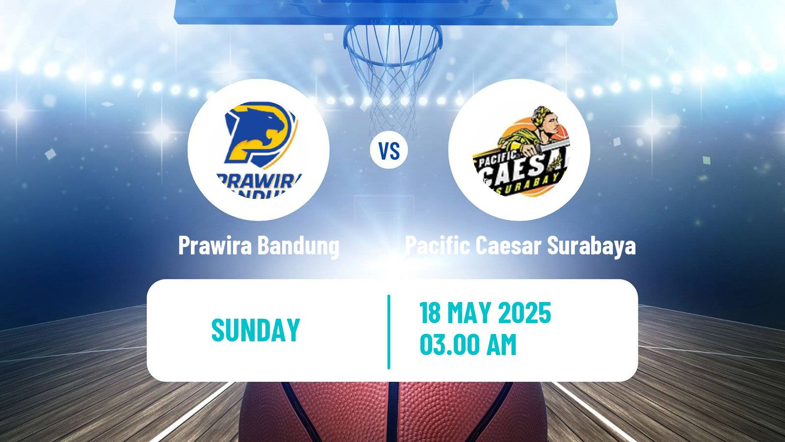 Basketball Indonesian IBL Prawira Bandung - Pacific Caesar Surabaya