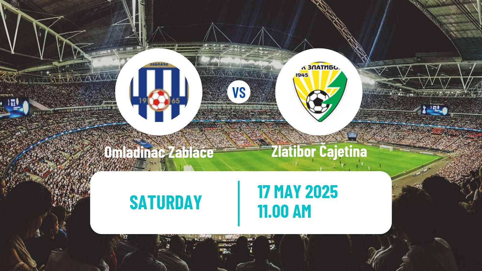 Soccer Serbian Srpska Liga - West Omladinac Zablaće - Zlatibor Čajetina